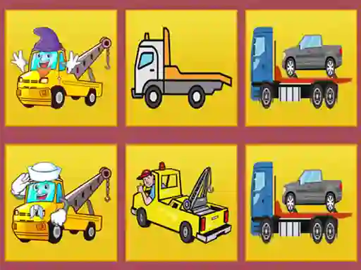 Tow Trucks Memory — безкоштовна онлайн гра