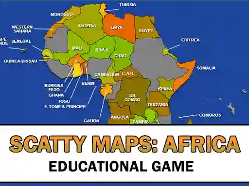 Scatty Maps Africa — безкоштовна онлайн гра