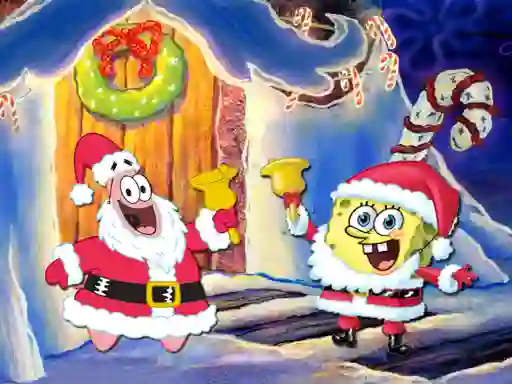 SpongeBob Christmas Jigsaw Puzzle — безкоштовна онлайн гра