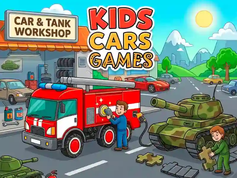Kids Cars Games — безкоштовна онлайн гра
