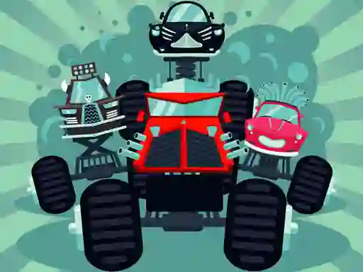 Crazy Monster Trucks Memory — безкоштовна онлайн гра
