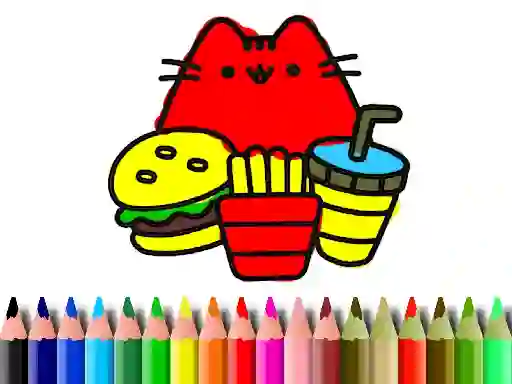 Back To School: Cute Cats Coloring — безкоштовна онлайн гра