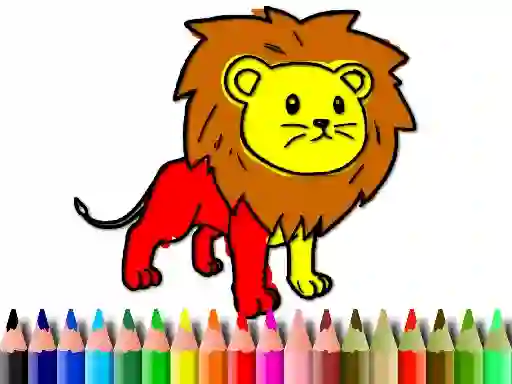Back To School: Lion Coloring Book — безкоштовна онлайн гра