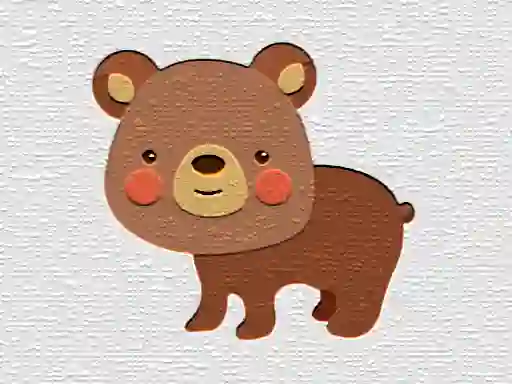 Cartoon Bear Puzzle — безкоштовна онлайн гра