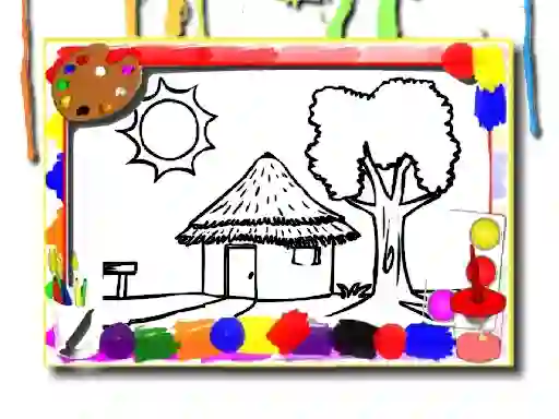 Back To School: House Coloring Book — безкоштовна онлайн гра