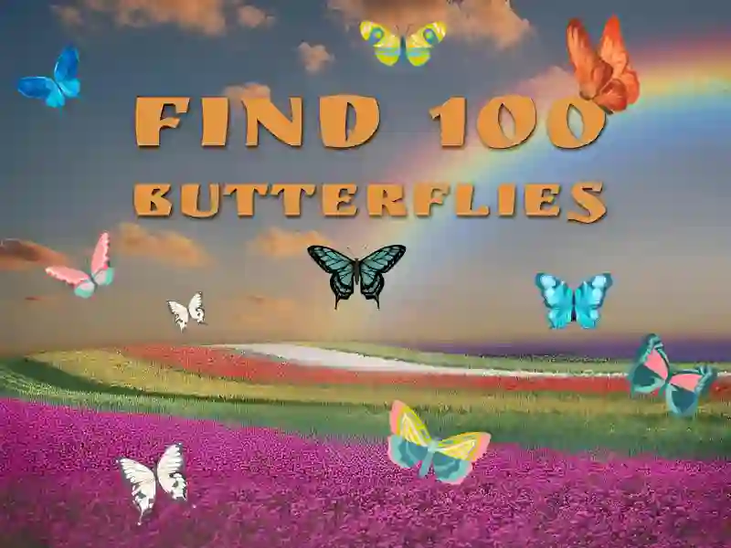 Find 100 butterflies — безкоштовна онлайн гра