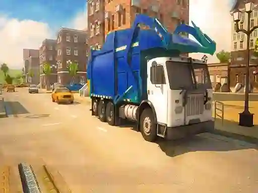 Road Garbage Dump Truck Driver — безкоштовна онлайн гра