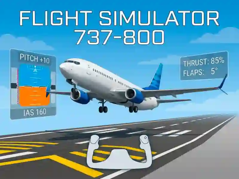 Flight Simulator 737-800 — безкоштовна онлайн гра