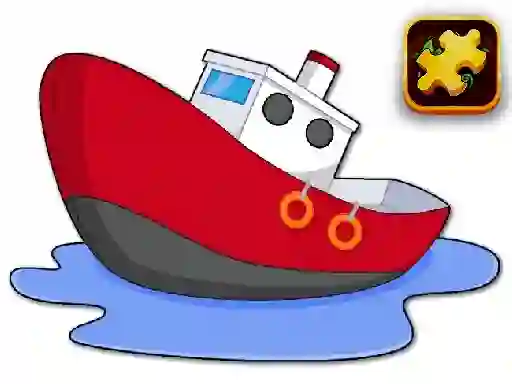 Cartoon Ship Puzzle — безкоштовна онлайн гра