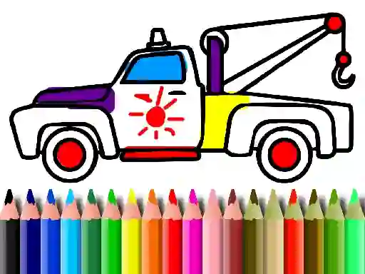 Back To School: Trucks Coloring — безкоштовна онлайн гра