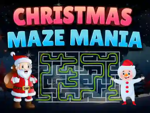 Christmas Maze Mania — безкоштовна онлайн гра