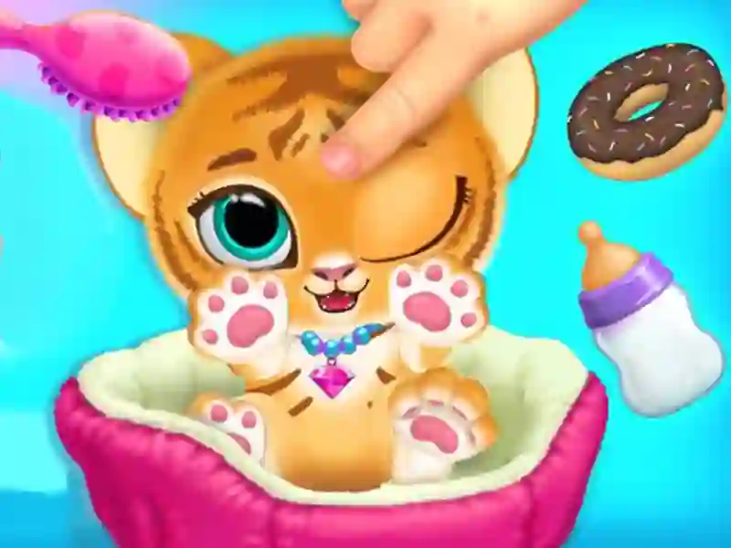 Baby Tiger Care — безкоштовна онлайн гра
