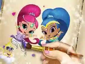 Shimmer And Shine Coloring Book — безкоштовна онлайн гра