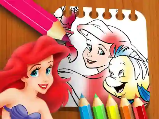 The Little Mermaid Coloring Book — безкоштовна онлайн гра