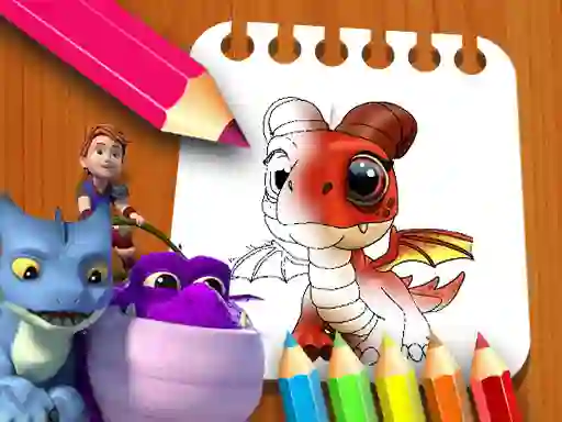 Dragon Rescue Riders Coloring Book — безкоштовна онлайн гра