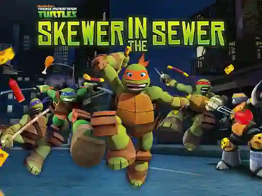 Teenage Mutant Ninja Turtles: Skewer in the Sewer — безкоштовна онлайн гра