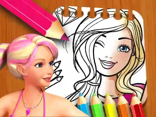 Barbie Doll Coloring Book — безкоштовна онлайн гра