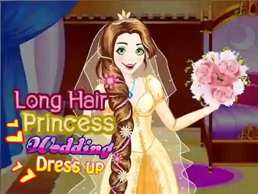 Long Hair Princess Wedding Dress up — безкоштовна онлайн гра
