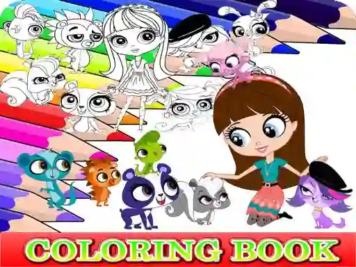 Coloring Book for Littlest Pet Shop — безкоштовна онлайн гра