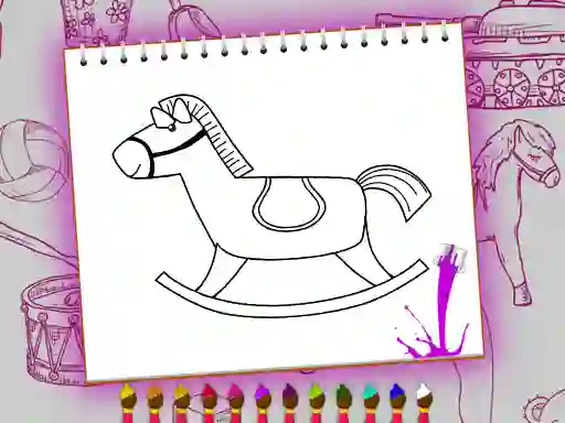 Coloring Book: Toy Shop — безкоштовна онлайн гра