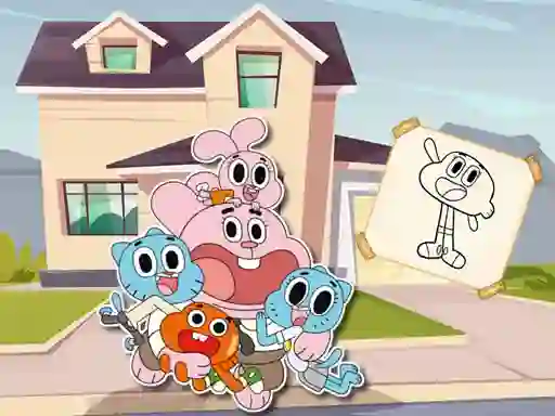 World Of Gumball Coloring Game — безкоштовна онлайн гра