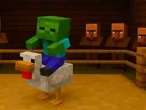 Chicken Jockey hidden lava chicken — безкоштовна онлайн гра