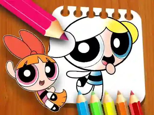 The Powerpuff Girls Coloring Book — безкоштовна онлайн гра