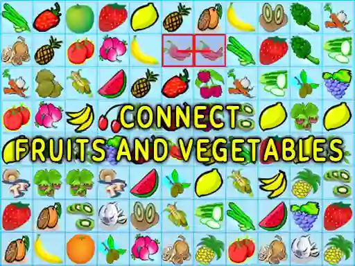 Connect Fruits and Vegetables — безкоштовна онлайн гра