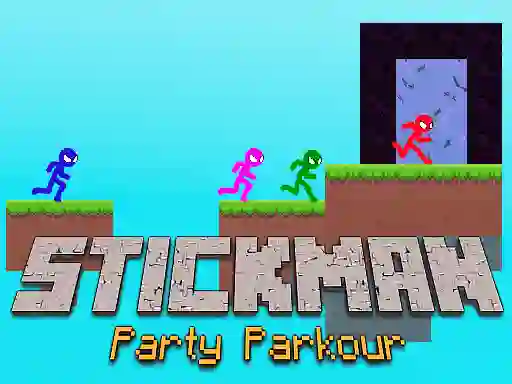 Stickman Party Parkour — безкоштовна онлайн гра