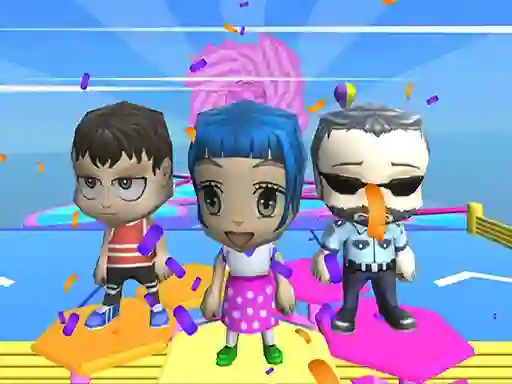 Fall Guys And Girls Chibi Race Knockdown Multiplay — безкоштовна онлайн гра