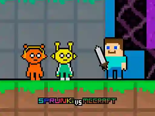 Sprunki vs MCCraft — безкоштовна онлайн гра