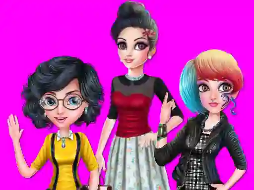 College Girl Squad Fashion Dressup — безкоштовна онлайн гра