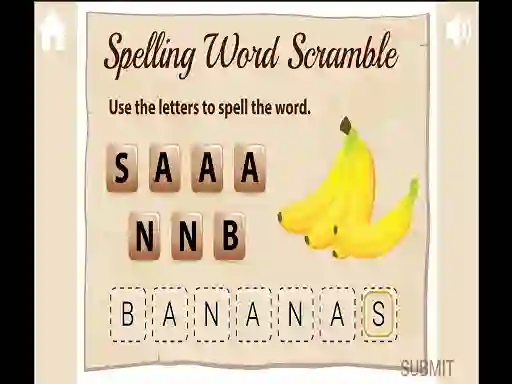 Spelling Word Scramble — безкоштовна онлайн гра