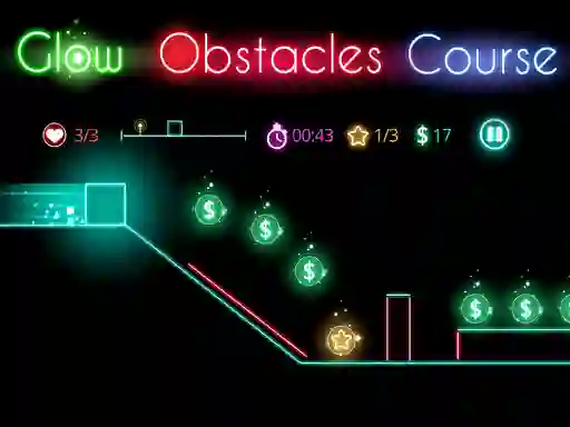Glow obstacle course — безкоштовна онлайн гра
