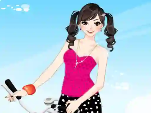 Bicycle Girl Dressup — безкоштовна онлайн гра