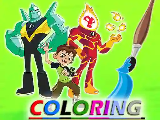 Ben 10 Coloring — безкоштовна онлайн гра