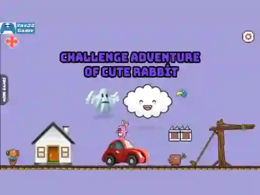 Challenge adventure of cute rabbit — безкоштовна онлайн гра
