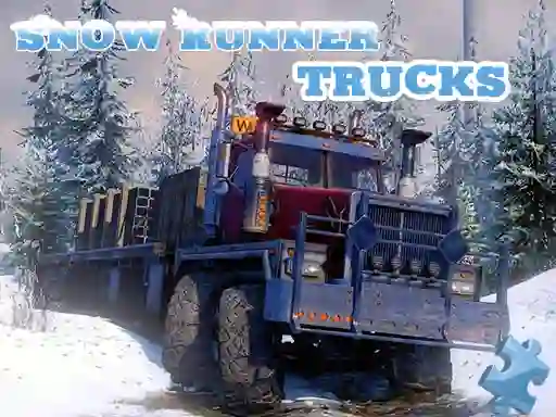 Snow Runner Trucks Jigsaw — безкоштовна онлайн гра