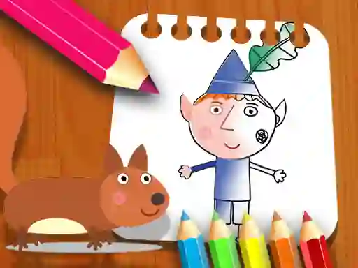 Ben Hollys Coloring Book — безкоштовна онлайн гра