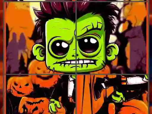 Franky & Vampire Halloween Puzzle — безкоштовна онлайн гра