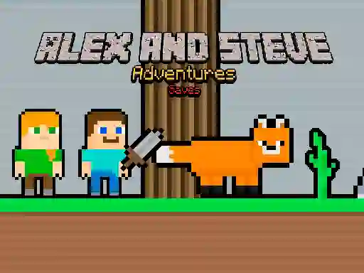 Alex and Steve Adventures Saves — безкоштовна онлайн гра