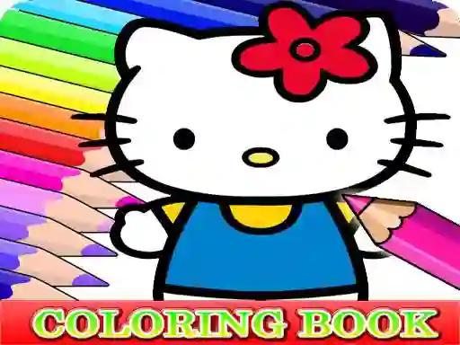 Coloring Book for Hello Kitty — безкоштовна онлайн гра