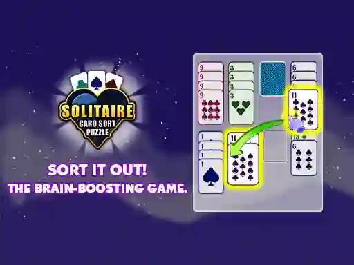 Solitaire Card Sort Puzzle — безкоштовна онлайн гра