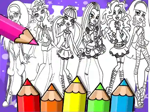 Monster High Coloring Book — безкоштовна онлайн гра