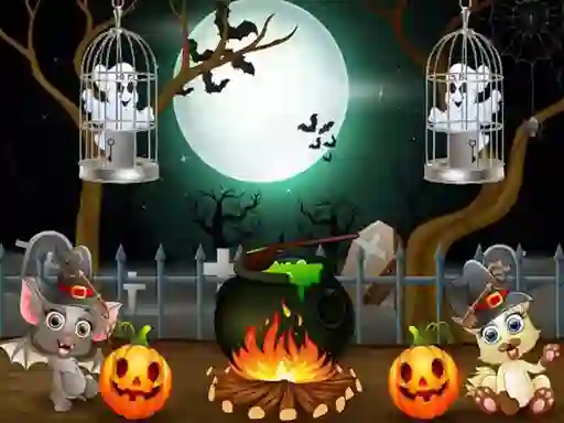 Halloween Twin Ghosts Rescue — безкоштовна онлайн гра