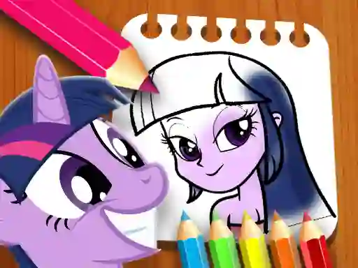 Equestria Girls Coloring Book — безкоштовна онлайн гра