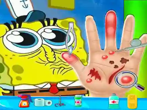 Spongebob Hand Doctor — безкоштовна онлайн гра
