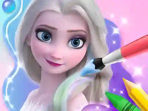 Coloring Book For Elsa — безкоштовна онлайн гра