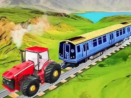 Chain Tractor Train Towing Game 3D — безкоштовна онлайн гра