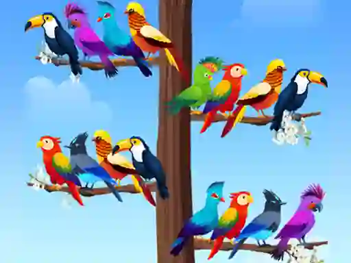 Bird Sort — безкоштовна онлайн гра